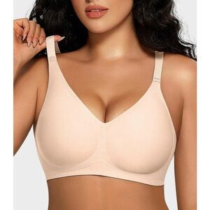 Elegant Cream Wireless Bra